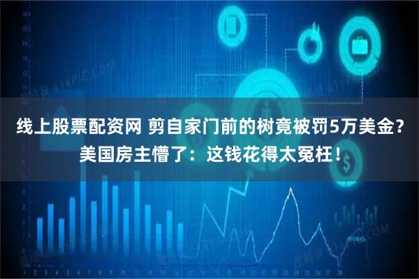 线上股票配资网 剪自家门前的树竟被罚5万美金？美国房主懵了：这钱花得太冤枉！